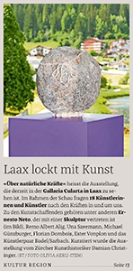 Laax lockt mit Kunst, Bündner Tagblatt, 2023-06-28, p. 1