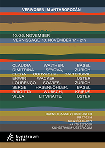 Group exhibition, Verwoben im Anthropozän, 2023. Flyer