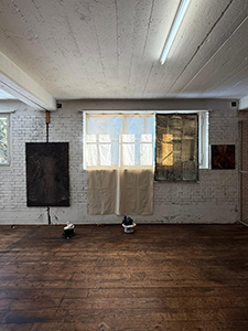 Dimitrina Sevova, Haunted Ecologies of Care: Hysteria, Ruins, and the Wild Reclaiming of Space (work in progress), 2025. Exhibition view at Earthly Things – Ghostly Matters, Raum 3, Zeughausareal Uster, 2025