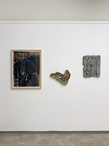 Hartdurm 17, 2025. Dimitrina Sevova, Abandoned, Veins of a Tree, Map I, Inverted Tree I-III. Exhibition view at Hartdurm, 2025