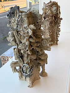 Dimitrina Sevova, Inverted Tree III, Inverted Tree I. Exhibition view at Hartdurm, 2025