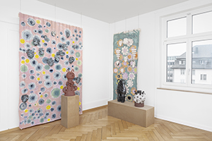 Dimitrina Sevova, Peperudcho, Bozha Kravichka – Gregor, And My Other Significant Otherness, 2025. Exhibition view in Interwoven Existences: The Poetry of Nature, Beletage Art Space, Zürich. Photo: Sebastian Stadler