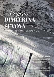 Dimitrina Sevova, Open Studio at Lilly Keller’s studio in Thusis. Flyer